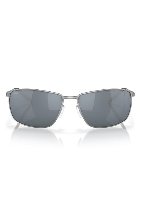 Turret 63mm Oversize Polarized Irregular Sunglasses