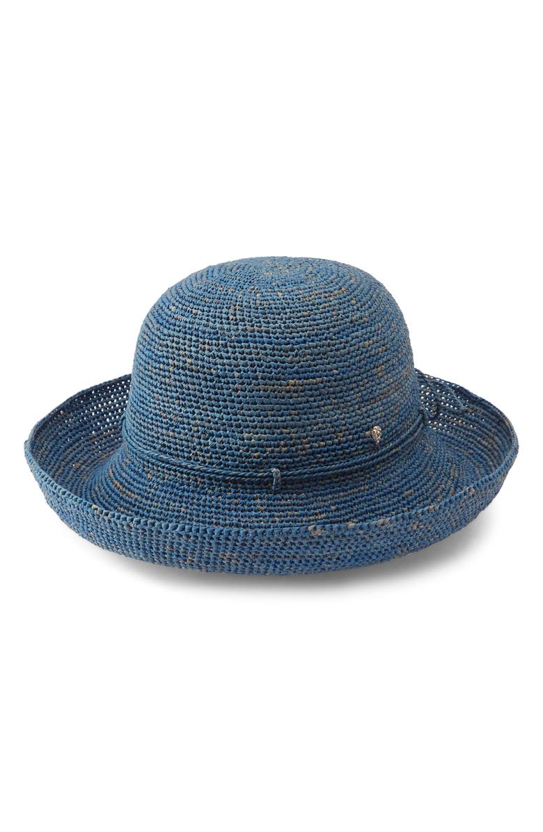 Helen Kaminski Provence 10 Packable Raffia Hat, Alternate, color, Sapphire
