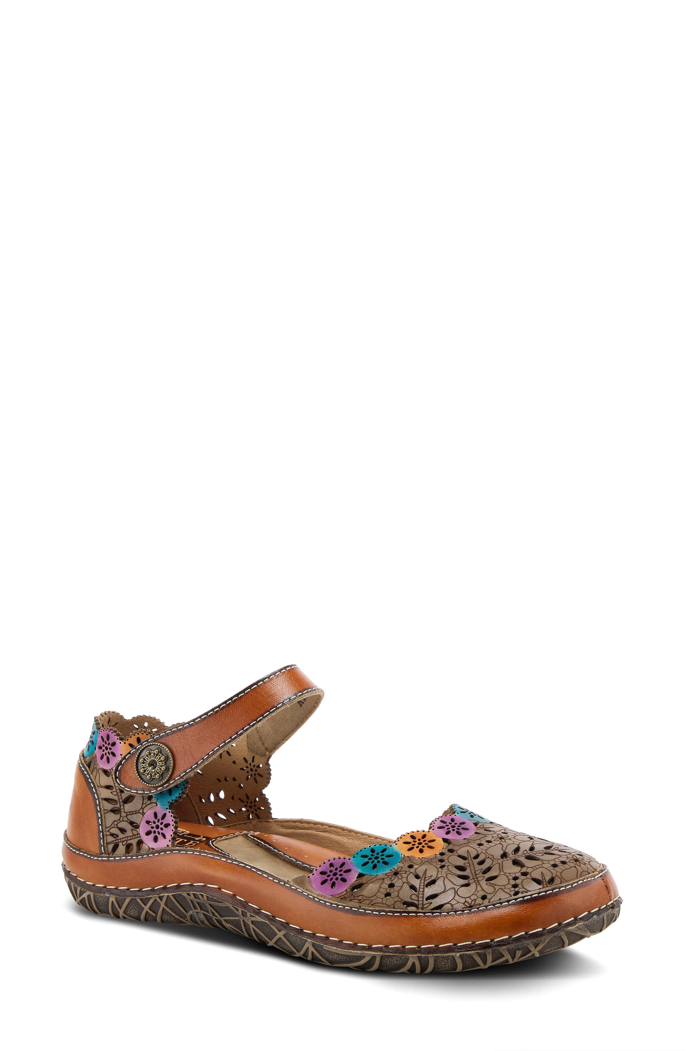 L'Artiste by Spring Step Kysandra Fleur Mary Jane Flat, Main, color, 
