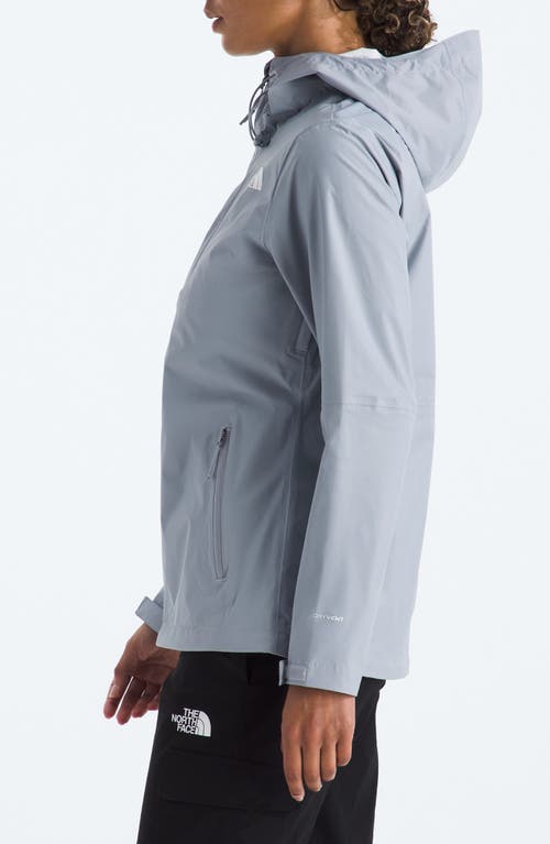 The North Face Alta Vista Hooded Water Repellent Jacket In Gray