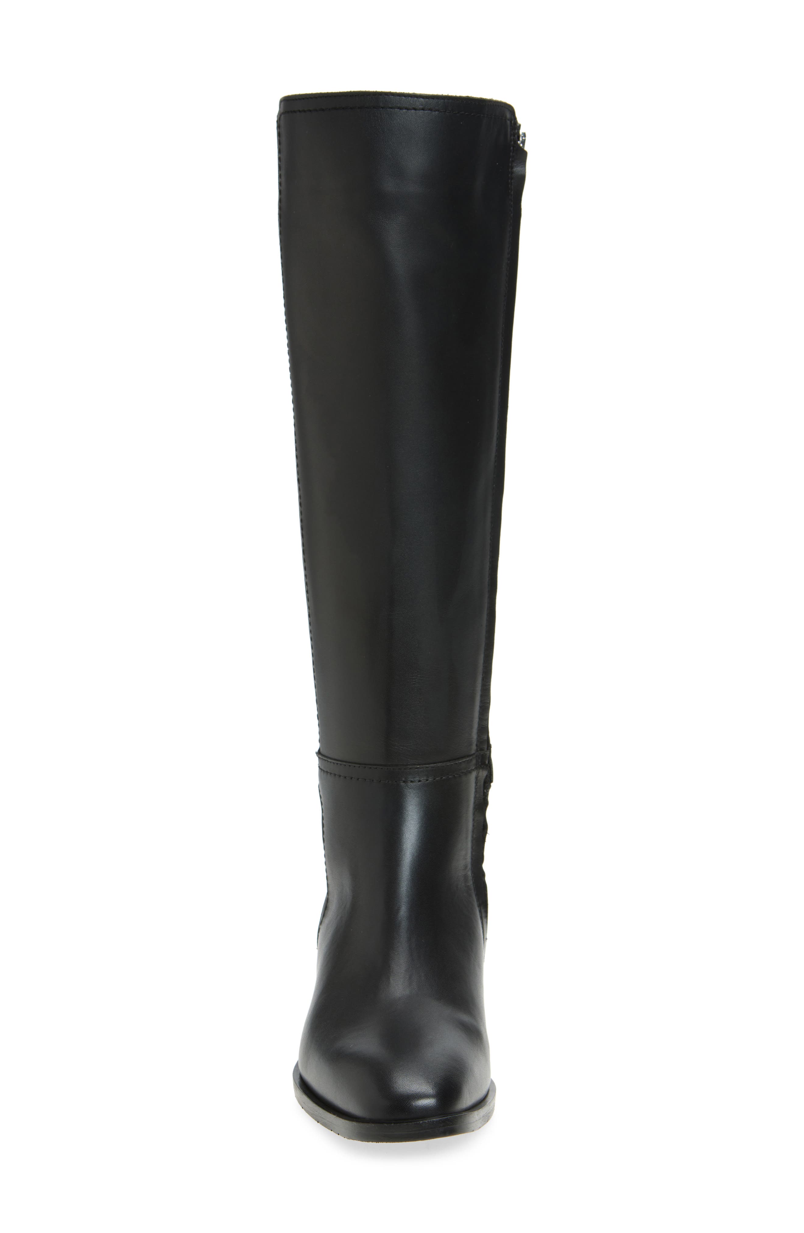 Aquatalia Roxy Tall Boot, Alternate, color, Black Tumbled