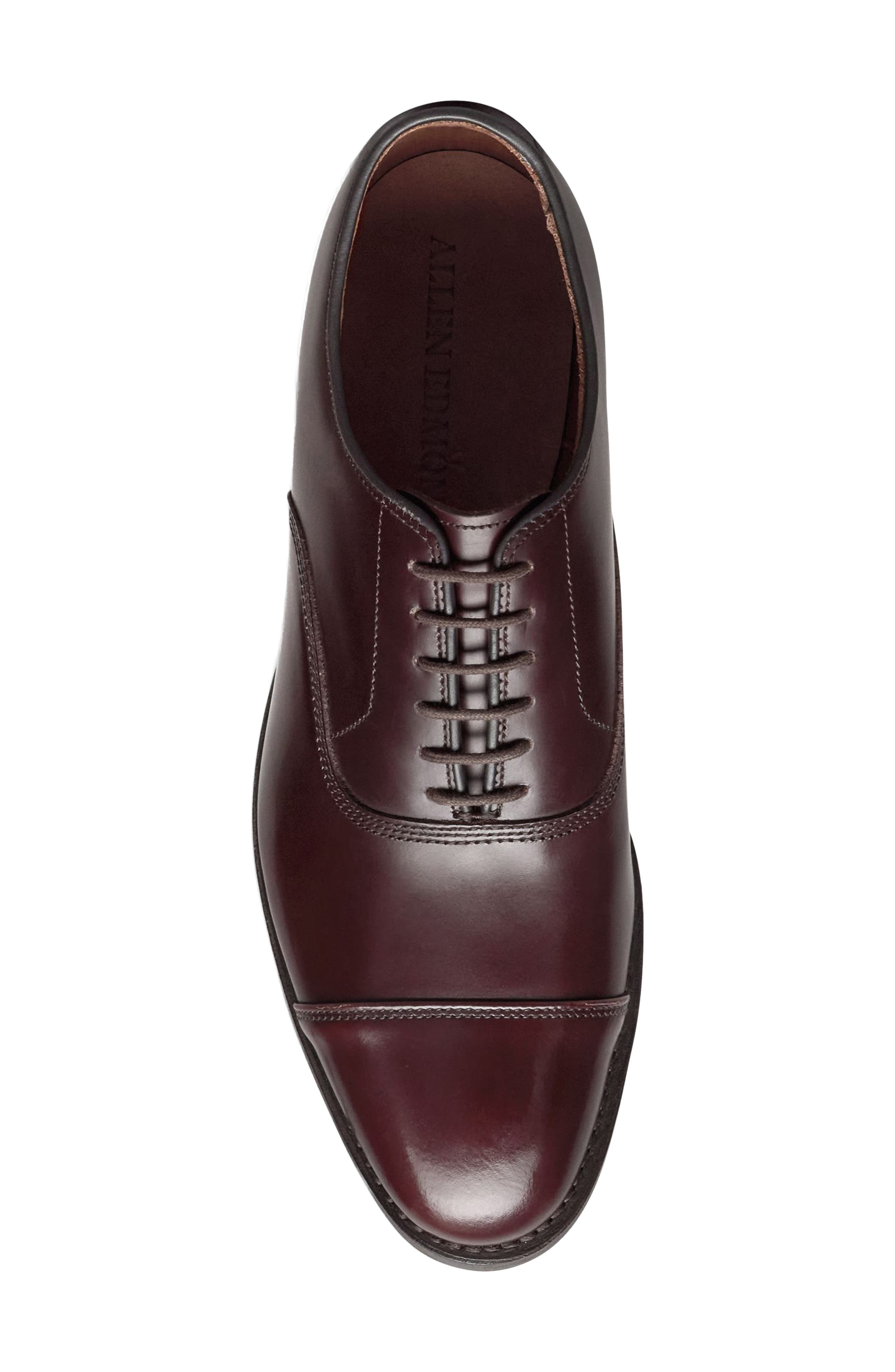 Park Avenue Cap Toe Oxford, Alternate, color, BURGUNDY