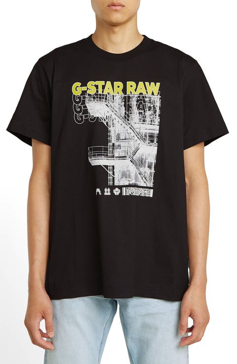 Stairs GR Loose Fit Organic Cotton Graphic T-Shirt