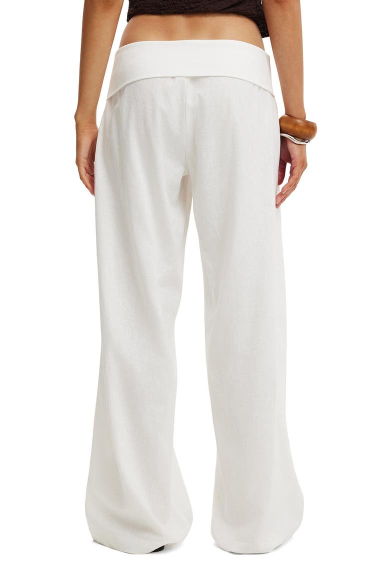Women's Haven Fold Over Pant, Alternate, color, White