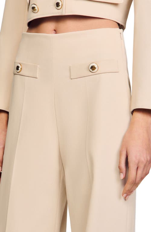 Sandro Suit Trousers In Sand