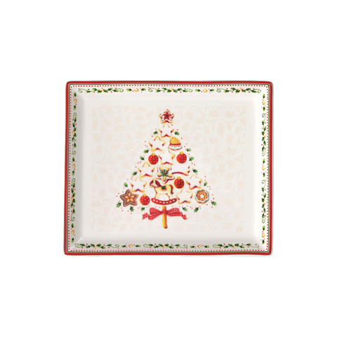 Winter Bakery Delight Small Cake Plate