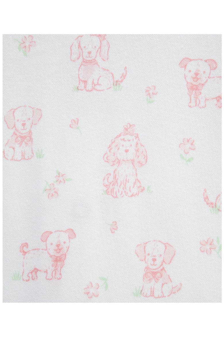 Puppies 2-Pack Organic Cotton Rompers, Alternate, color, PINK