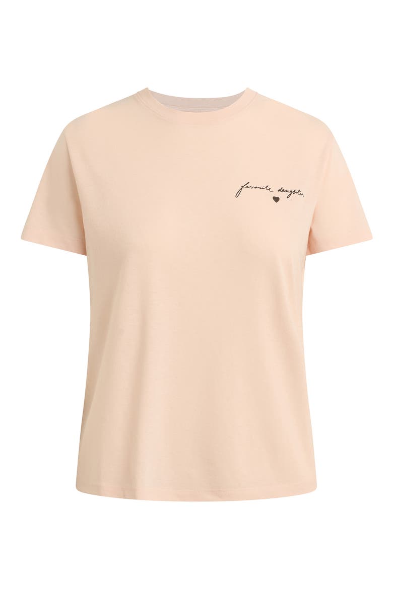 The Signature Logo Graphic T-Shirt, Main, color, PALE PINK/ BLACK