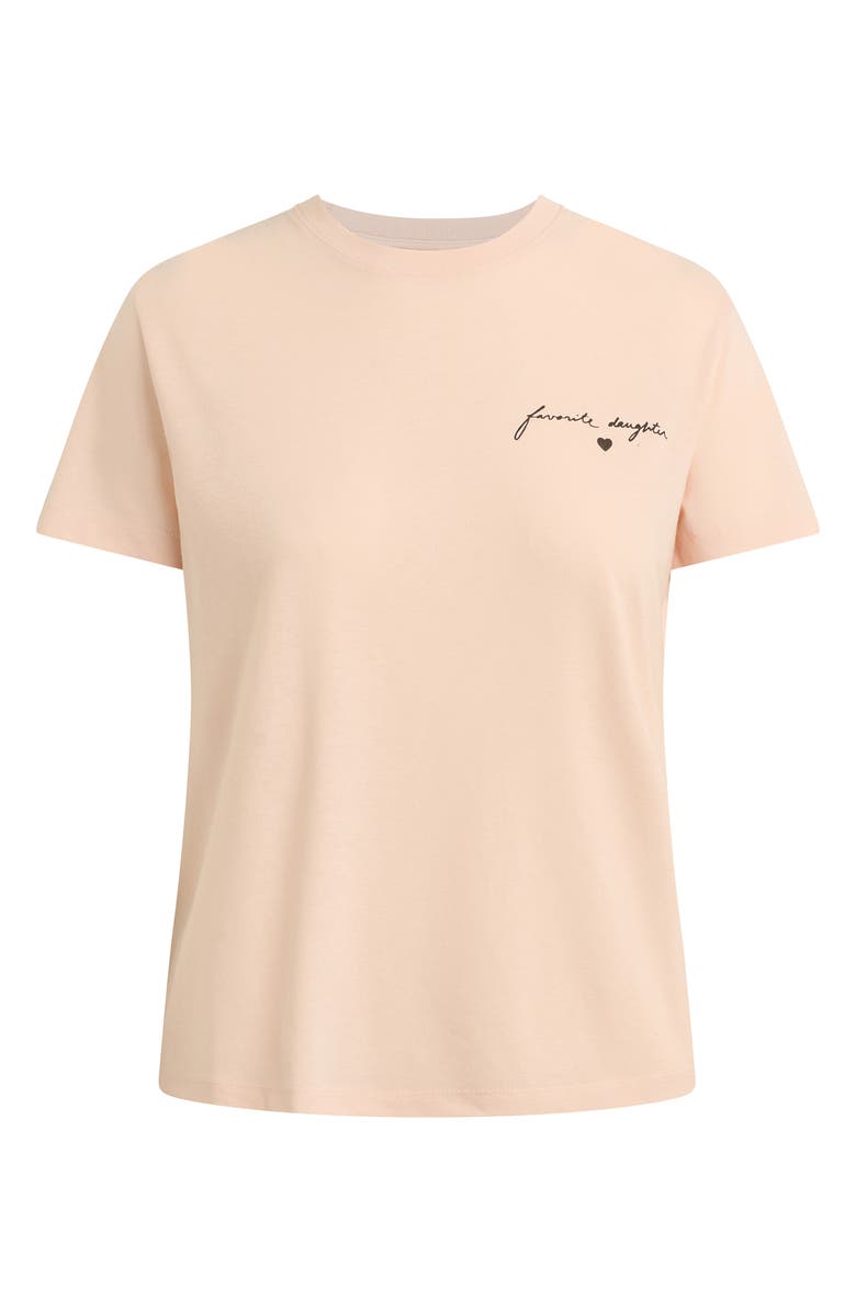 Favorite Daughter The Signature Logo Graphic T-Shirt, Main, color, Pale Pink/ Black