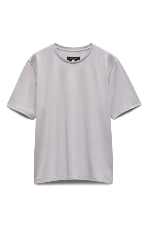 Rag & Bone Pima Interlock Tee In Pastel Gray