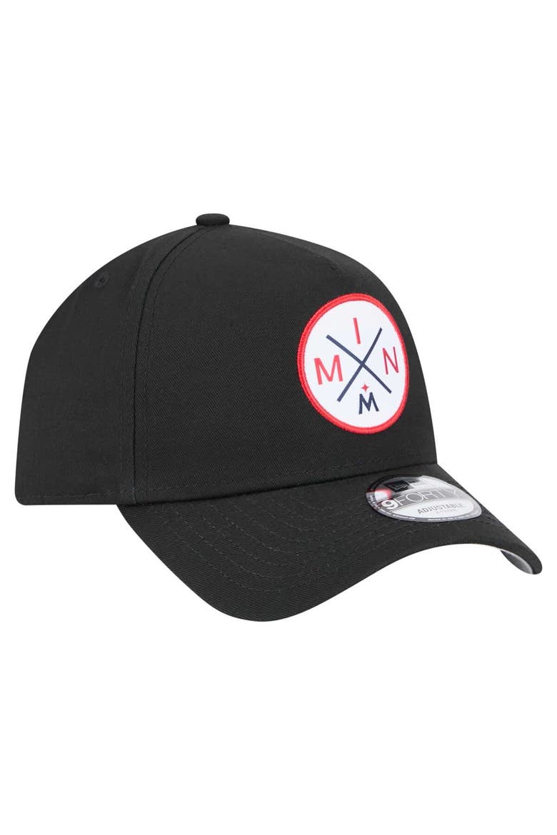 Men's New Era Black Minnesota Twins 9FORTY A-Frame Adjustable Hat, Alternate, color, Black