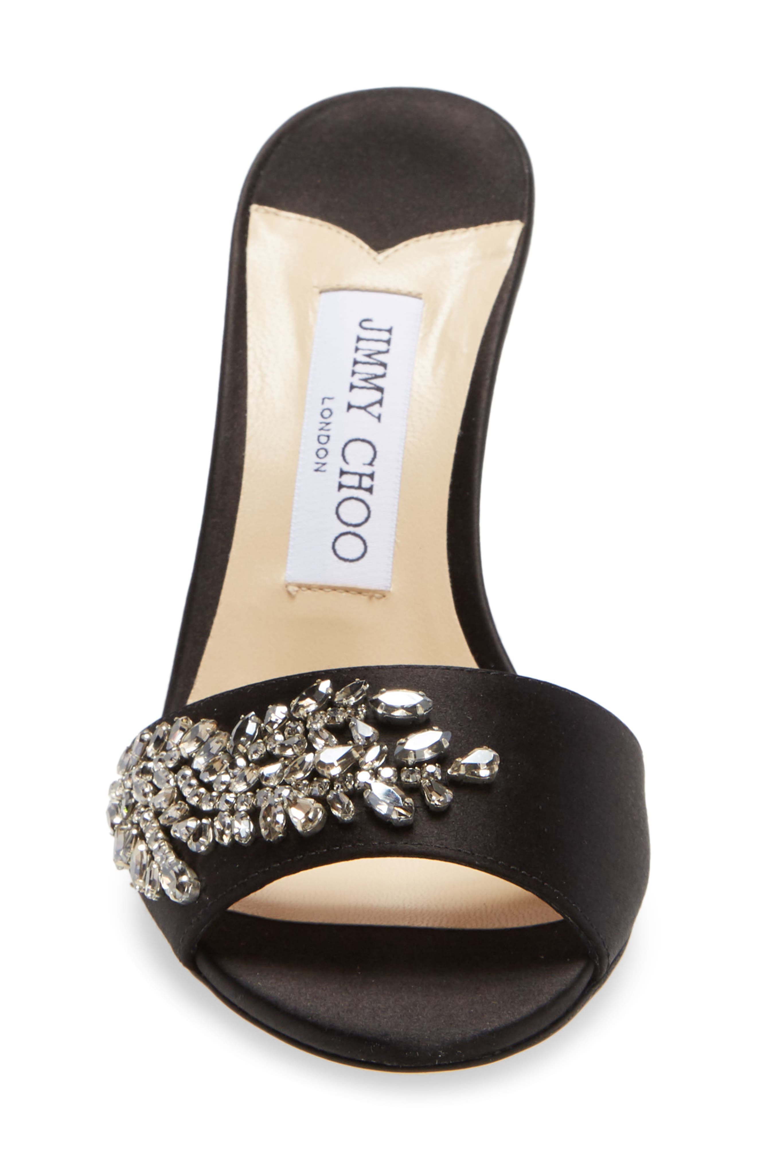 Jimmy Choo Stacey Crystal Embellished Slide Sandal, Alternate, color, 