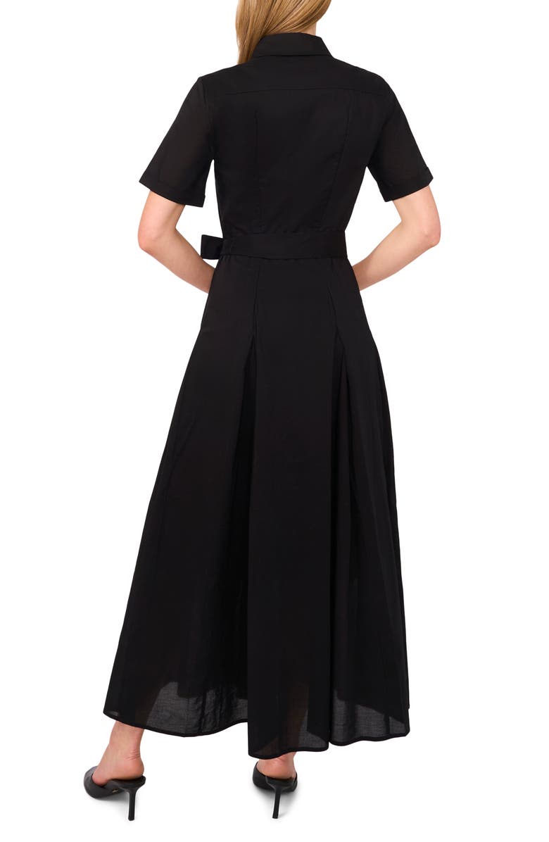 Ted Baker Box Pleat Tie Belt Cotton Maxi Shirtdress, Alternate, color, 