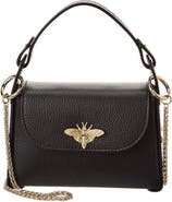 Persaman New York Bee Top Handle Leather Satchel