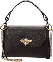 Persaman New York Bee Top Handle Leather Satchel
