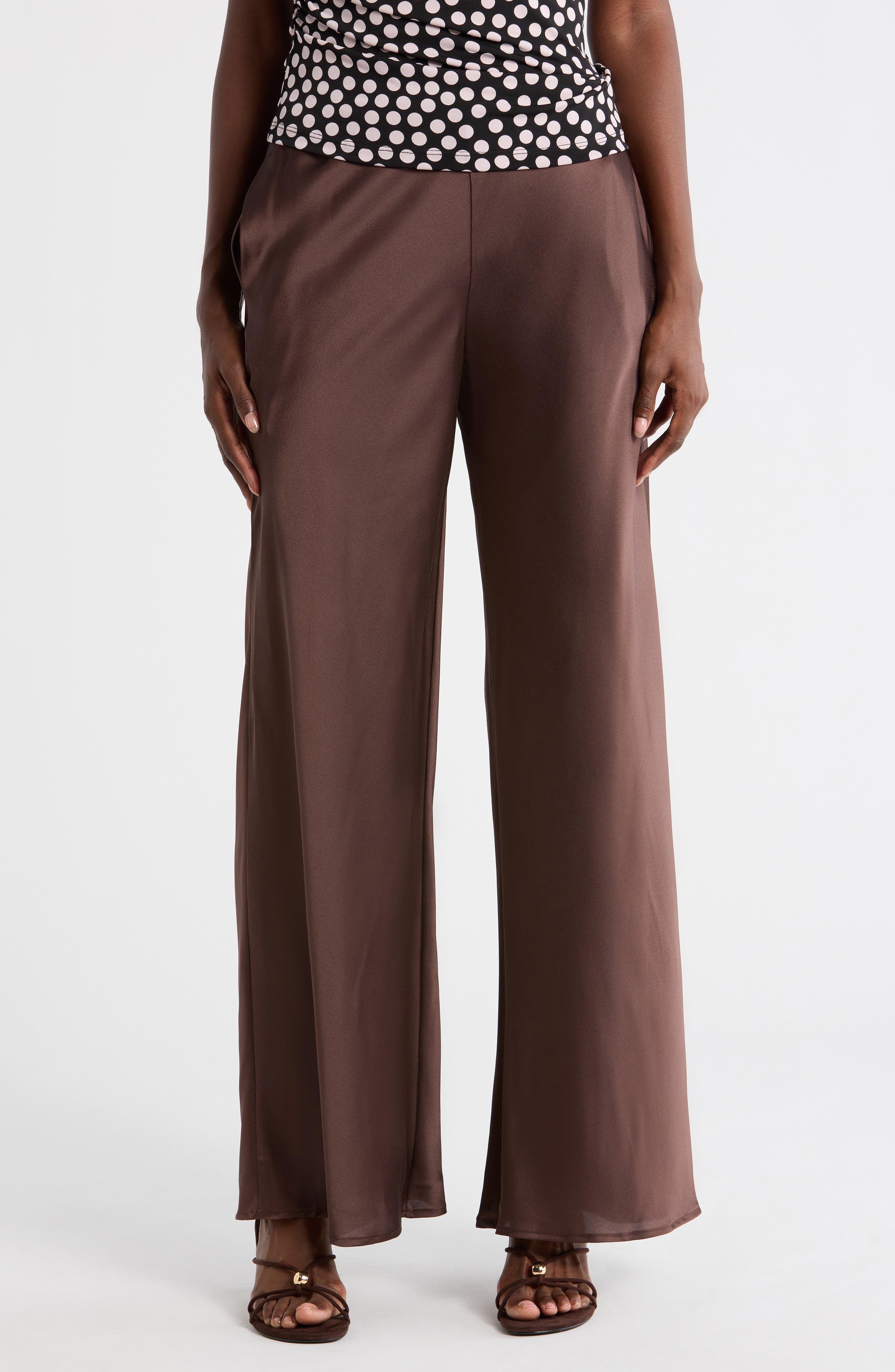 Satin Wide Leg Pants - image 5