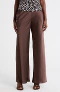 Renee C Satin Wide Leg Pants