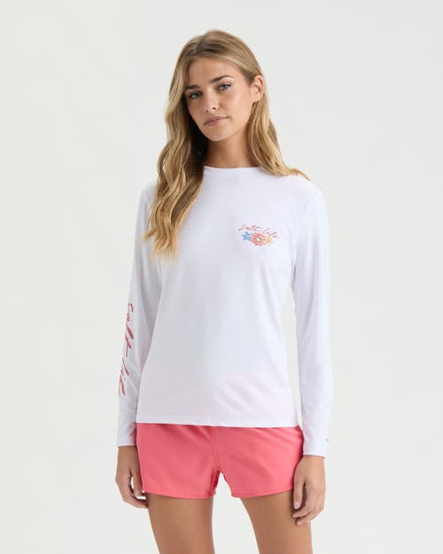 Salt Life Honu Long Sleeve Performance Shirt In White