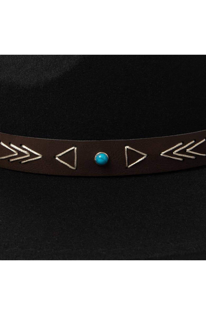 San Diego Hat Faux Felt Fedora Hat, Alternate, color, 