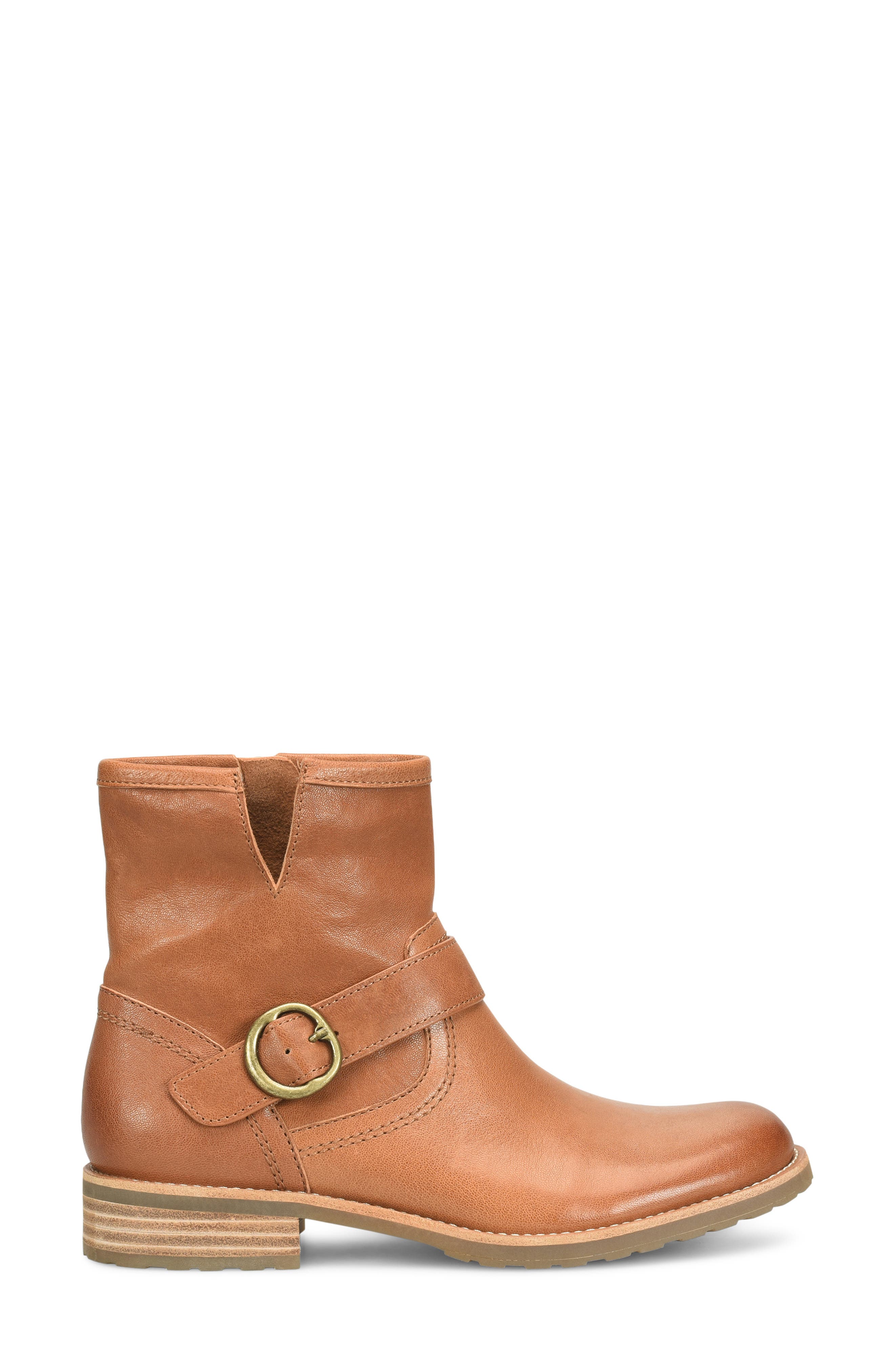 Beth Leather Bootie, Alternate, color, LUGGAGE
