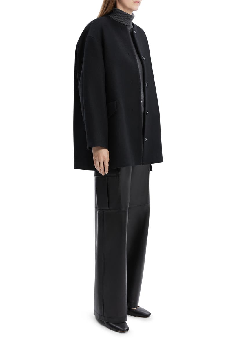 Theory Cape Back Wool Blend Coat, Alternate, color,