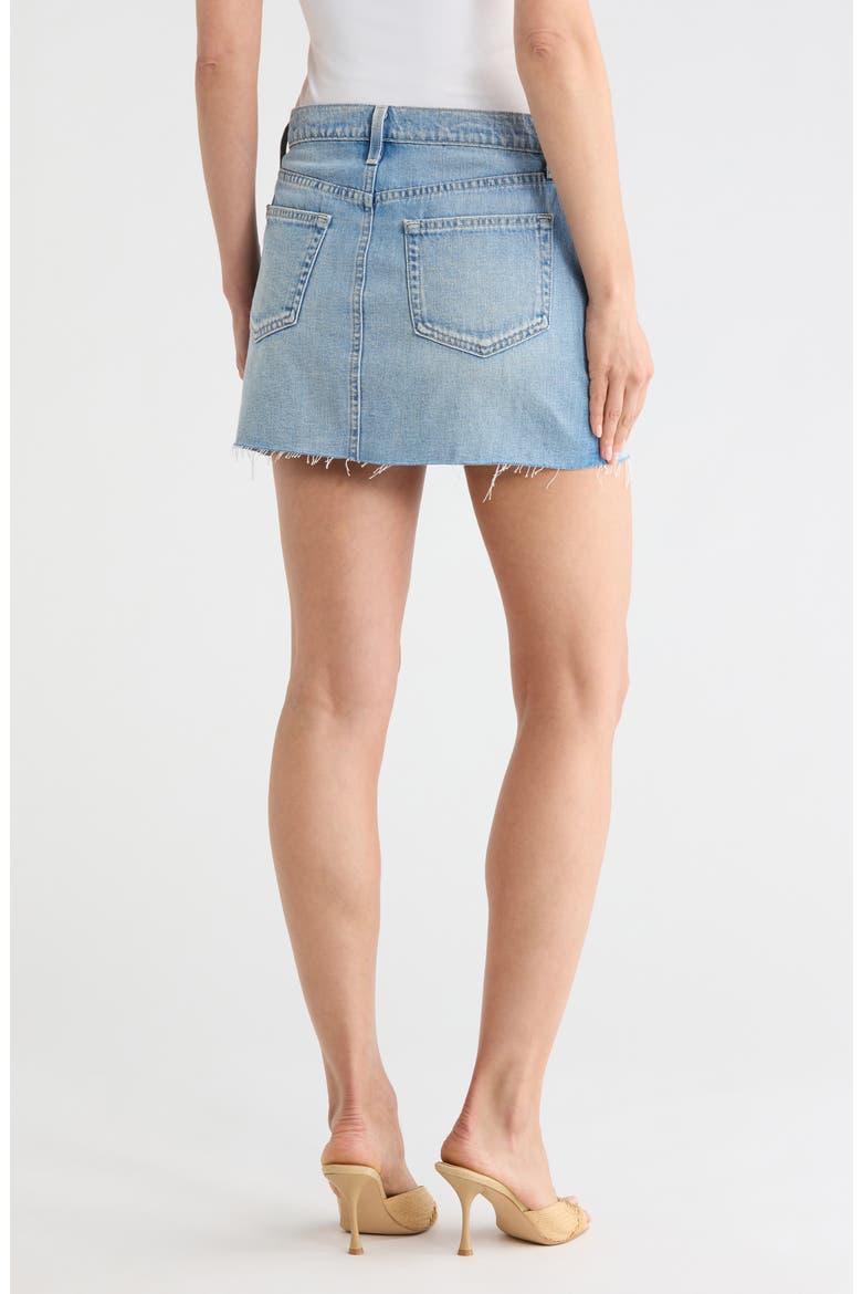 Paris Cotton Denim Miniskirt, Alternate, color, CARUSO