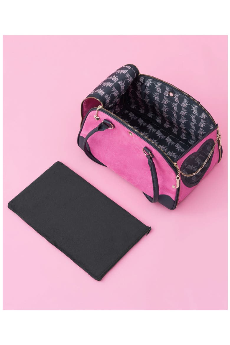 Give Me Treats Pet Carrier Duffle, Alternate, color, HOT PINK
