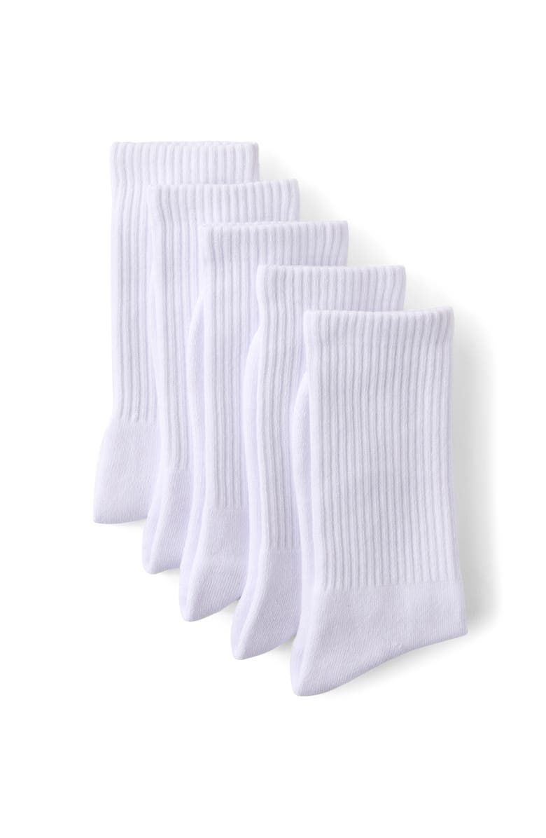 Cotton On Men's 5 Pack Essential Crew Socks, Alternate, color, White