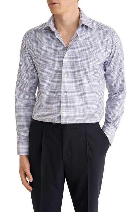 Slim Fit Checked King Twill Shirt