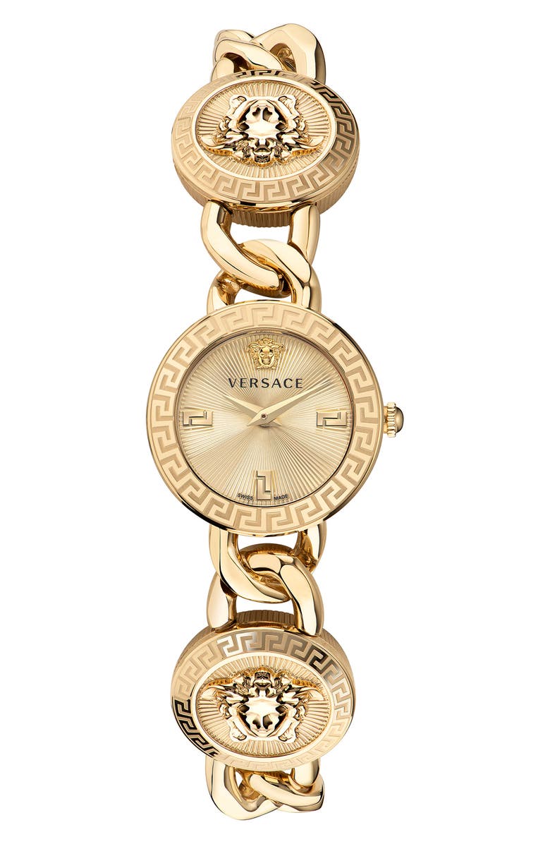 Versace Stud Icon Bracelet Watch, 26mm, Main, color,