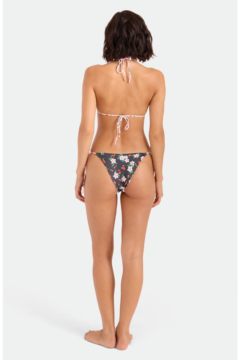 Sweet & Spicy Side Tie Reversible Bikini Bottoms, Alternate, color, BLACK/ PINK