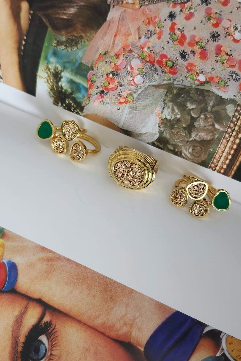 Power Statement Ring, Alternate, color, Gold