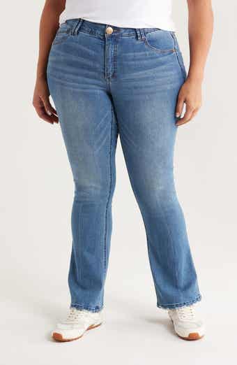 Democracy Distressed Hem Itty Bitty Bootcut Jeans