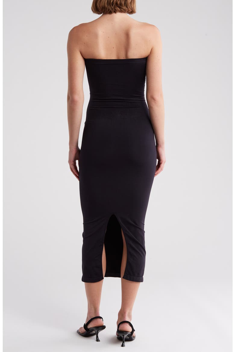 Strapless Knit Maxidress, Alternate, color, BLACK