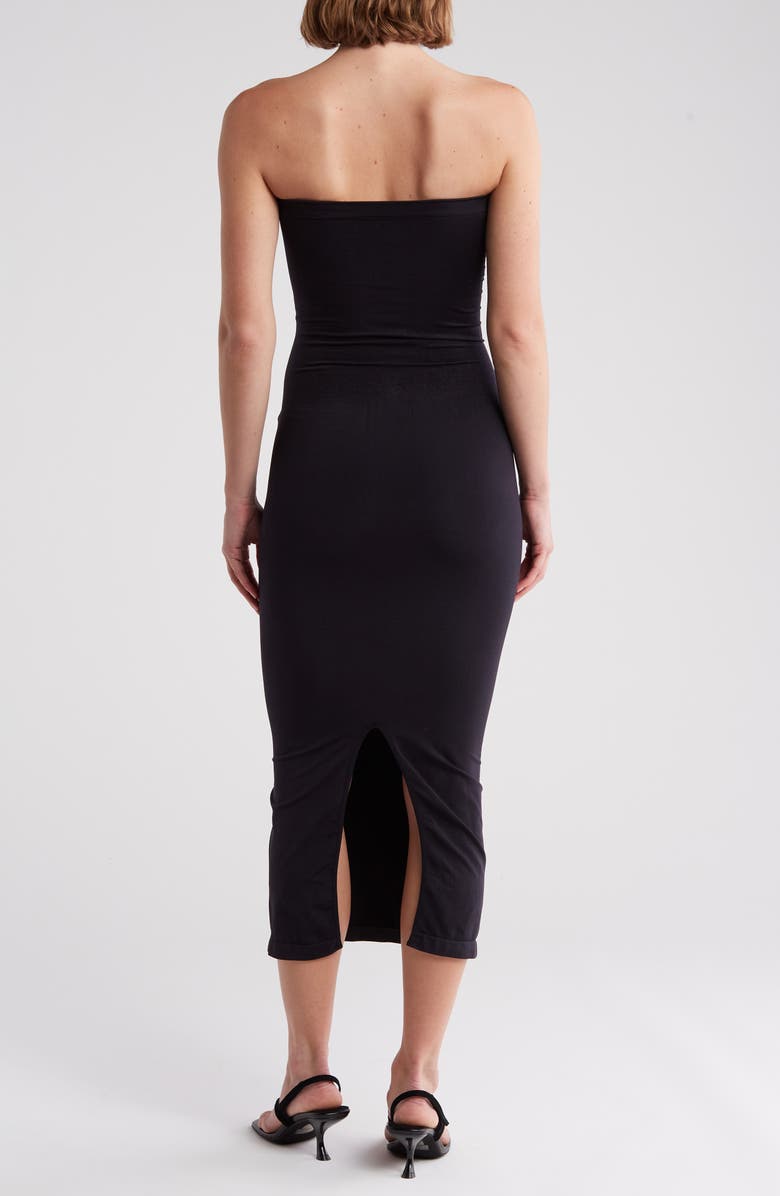 WISHLIST Strapless Knit Maxidress, Alternate, color, Black