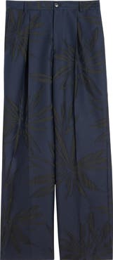 Dries Van Noten Penrud Cotton Blend Jacquard Pants