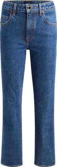 Khaite Vivian High Waist Crop Flare Jeans | Nordstrom