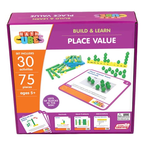 Mathcubes Place Values 30 Activity Set, Educational Aid, Kids