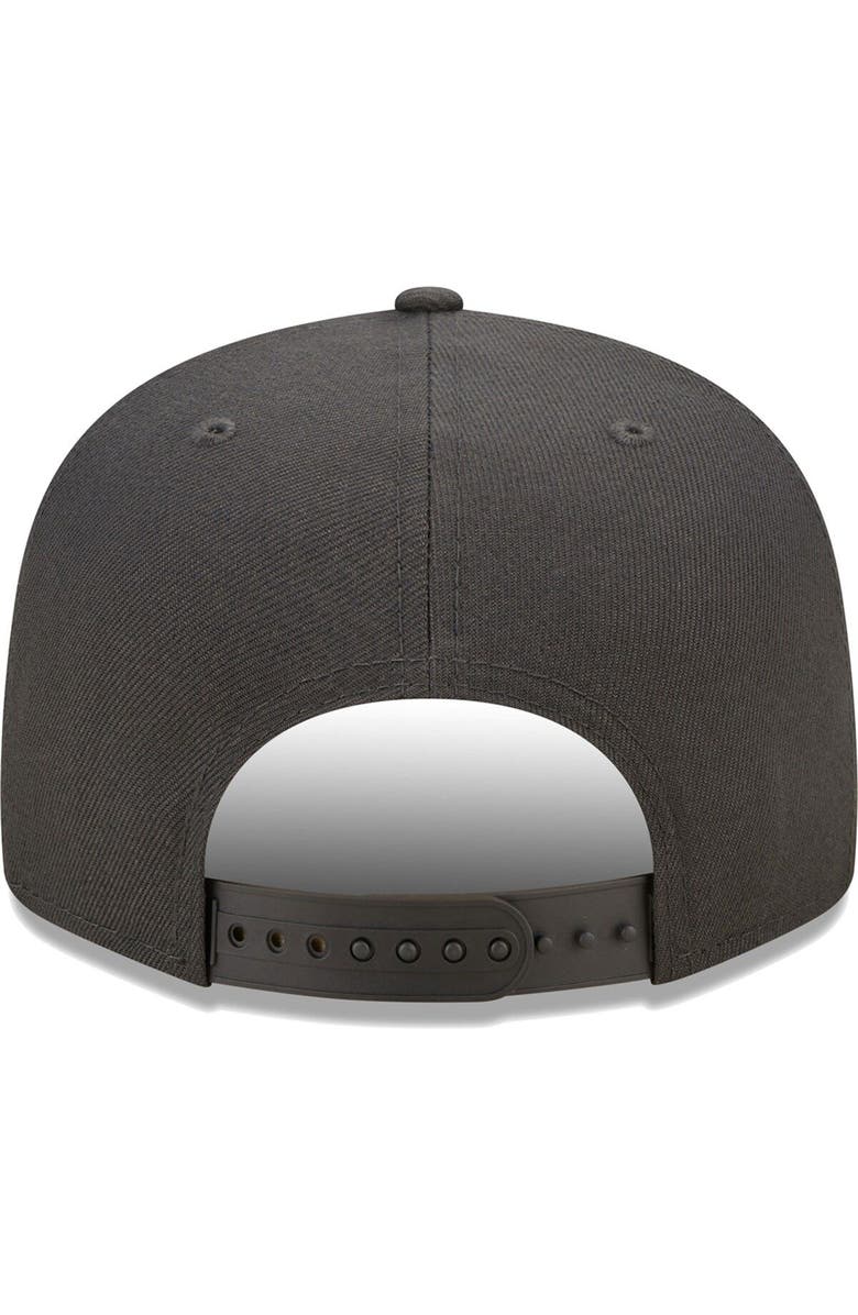 New Era Men's New Era Charcoal San Antonio Spurs Color Pack Multi 9FIFTY Snapback Hat, Alternate, color,