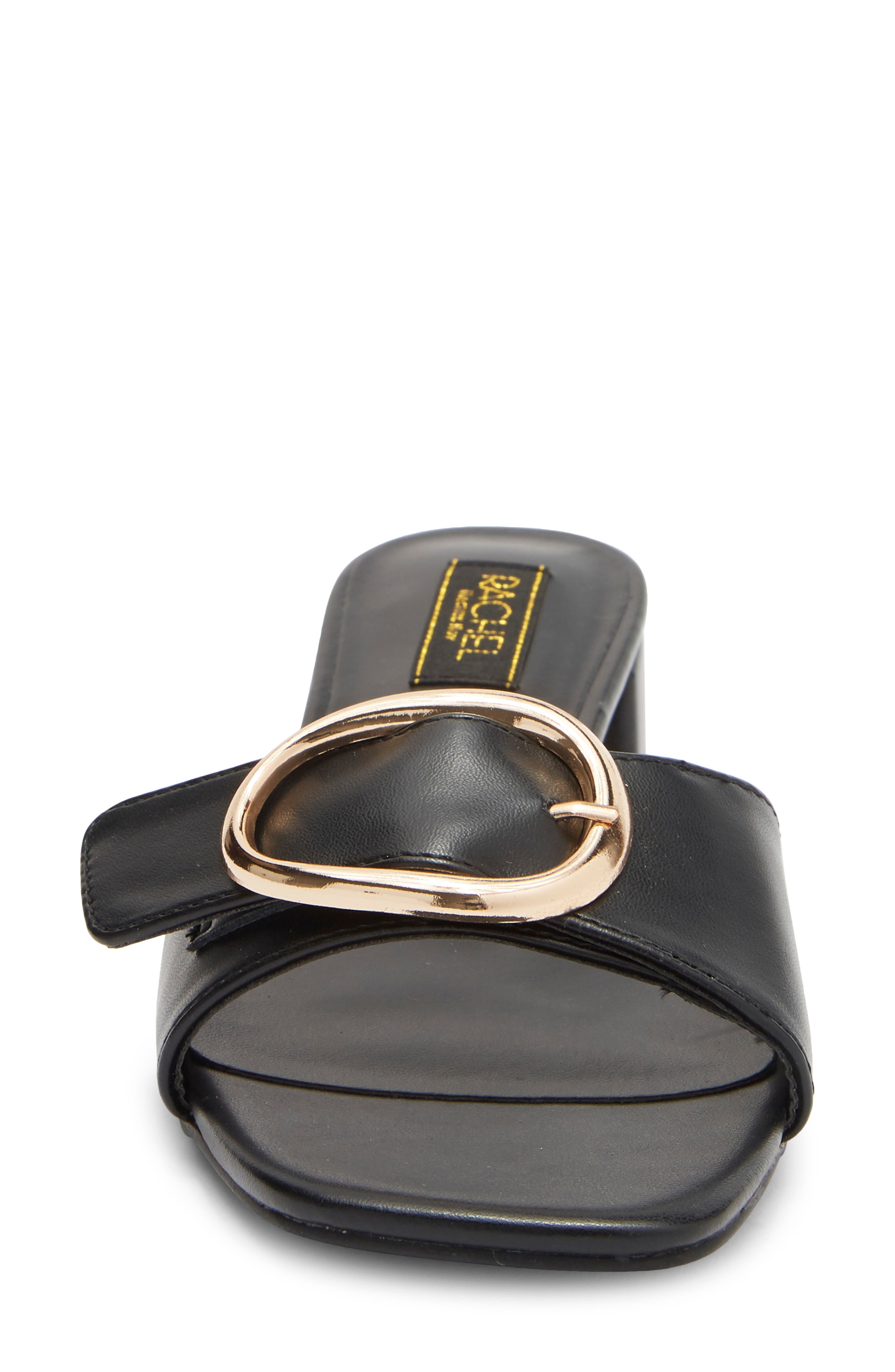 RACHEL Rachel Roy Sarah Block Heel Slide Sandal, Alternate, color, Black