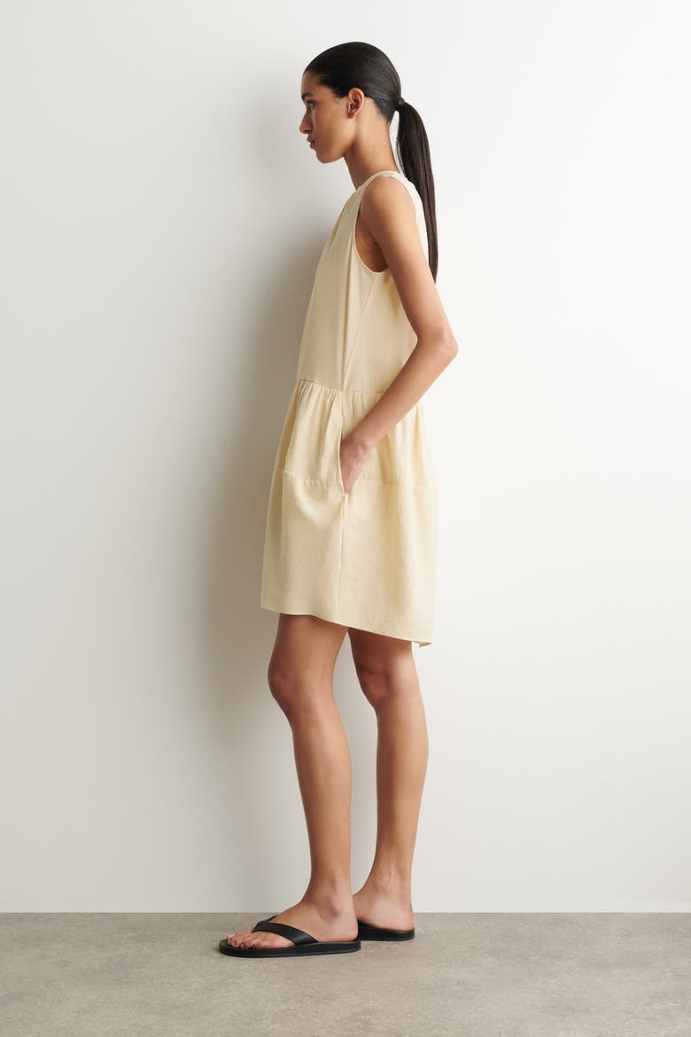 Paneled Mini Dress, Alternate, color, BUTTER YELLOW