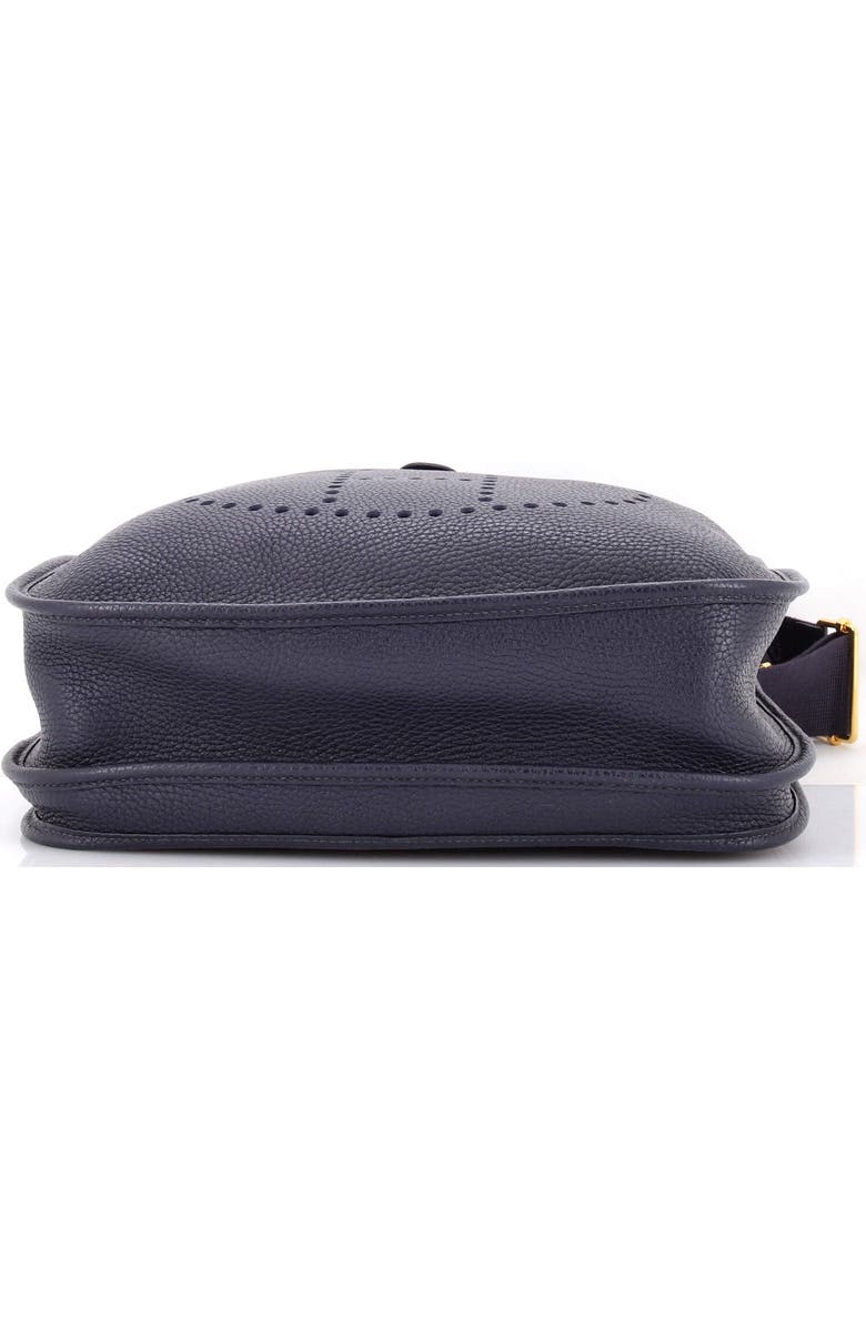 Pre-Owned Hermes Evelyne Bag Gen III Clemence GM, Alternate, color, Bleu Nuit