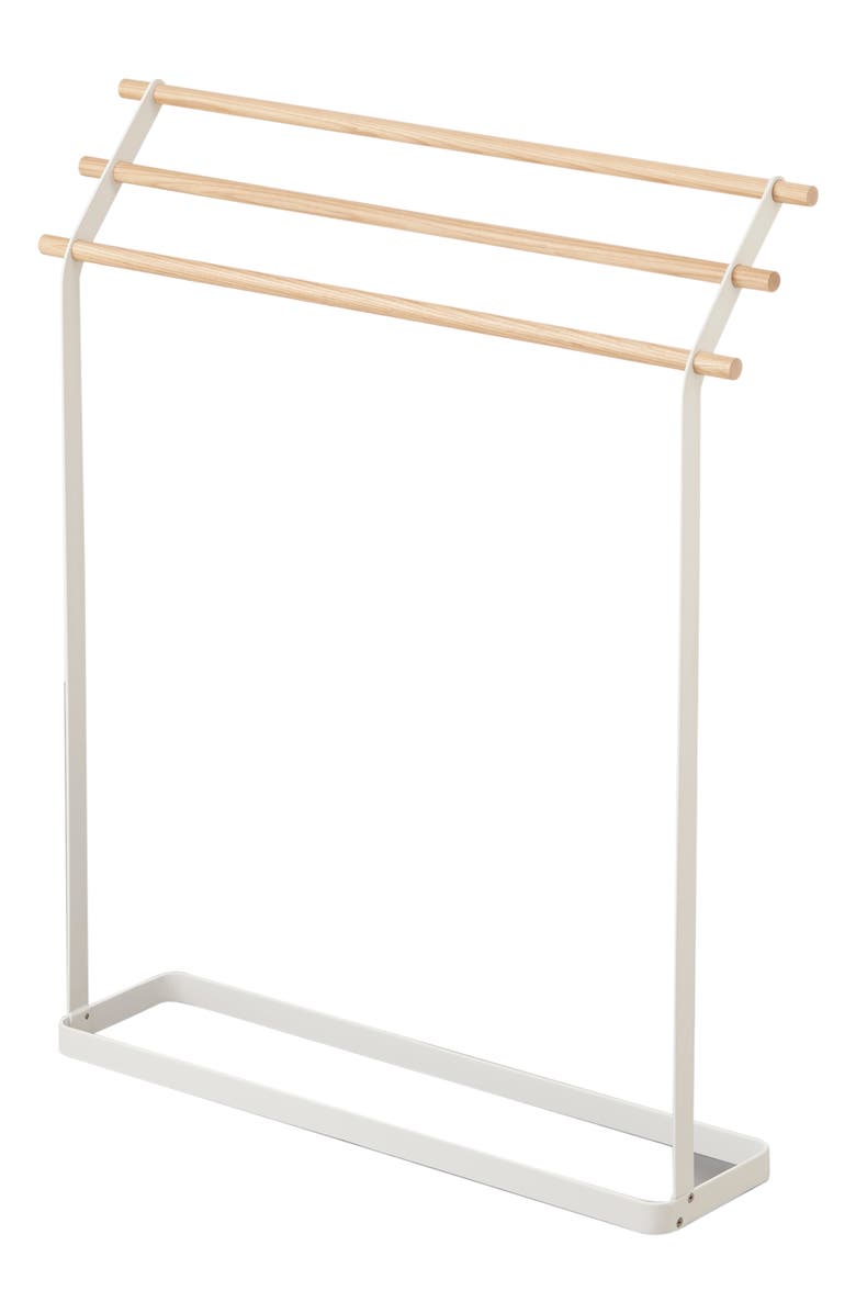 Yamazaki Bath Towel Hanger, Main, color, White