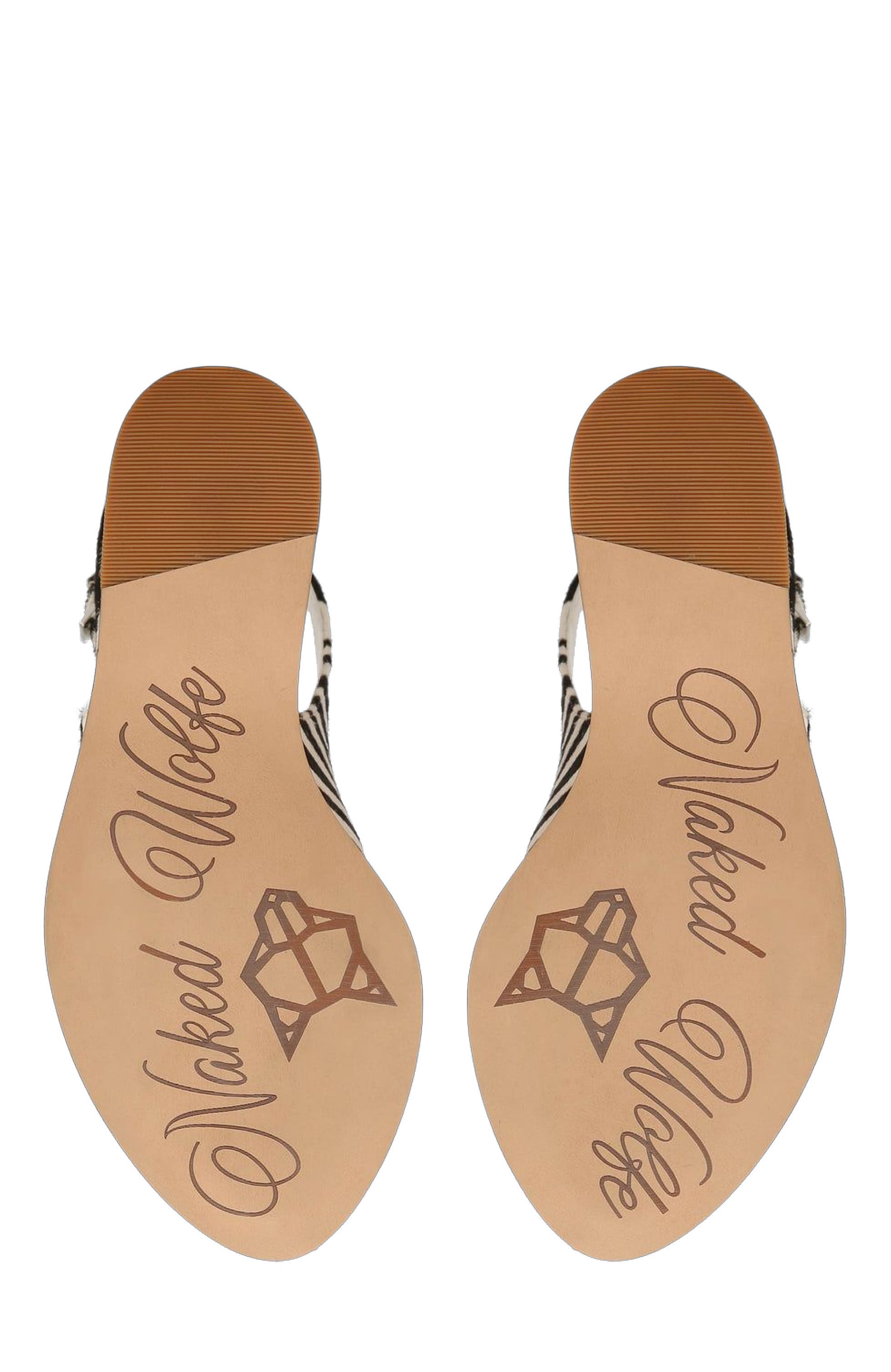 Naked Wolfe Tansy White Patent, Alternate, color, Zebra