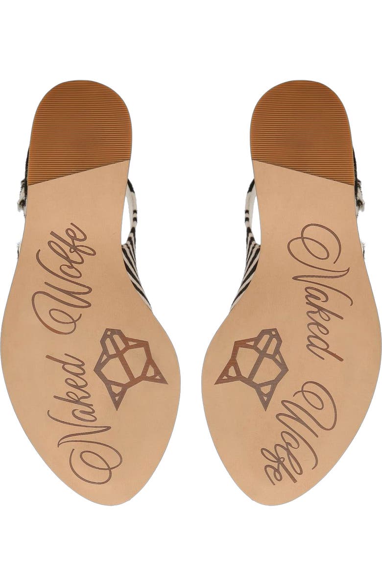 Naked Wolfe Tansy White Patent, Alternate, color, Zebra