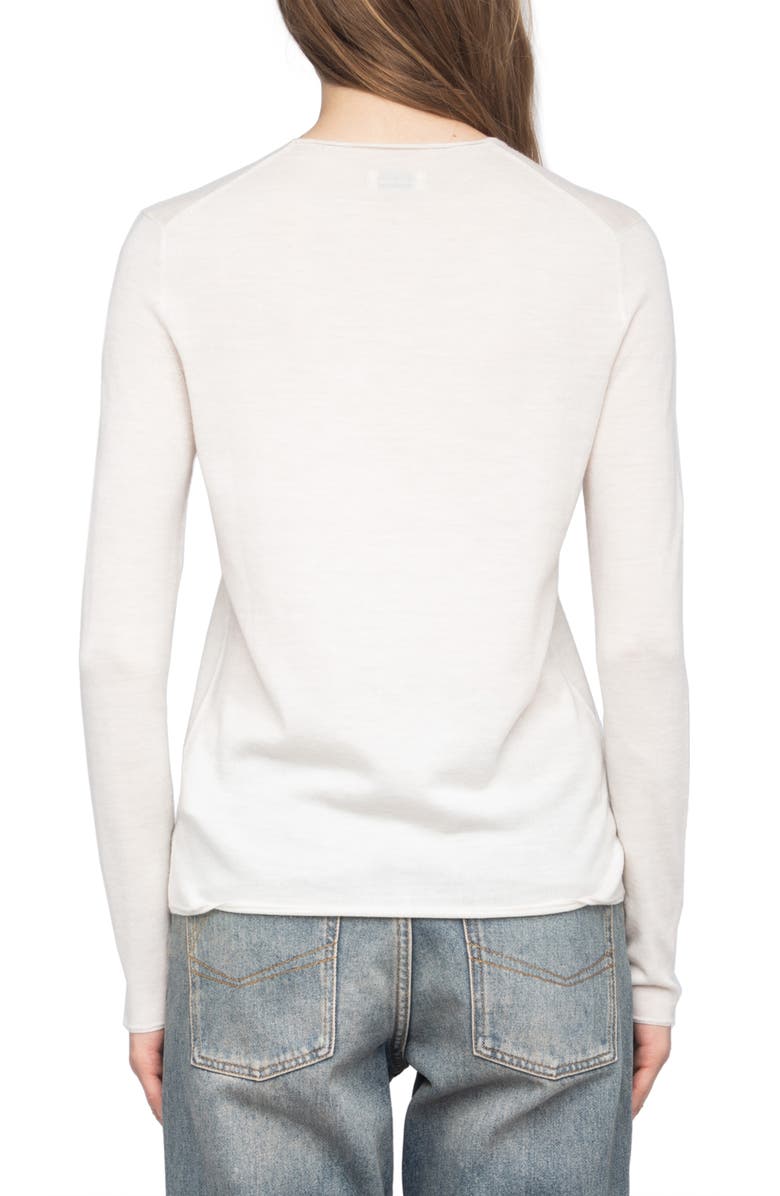 Zadig & Voltaire Teissa We Voltaire Merino Wool Sweater, Alternate, color,