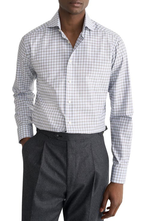 Contemporary Fit Checked Dress Shirt