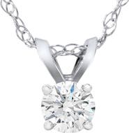 Bliss Diamond 1/4 Carat Solitaire Lab Grown Diamond Pendant 14K Gold