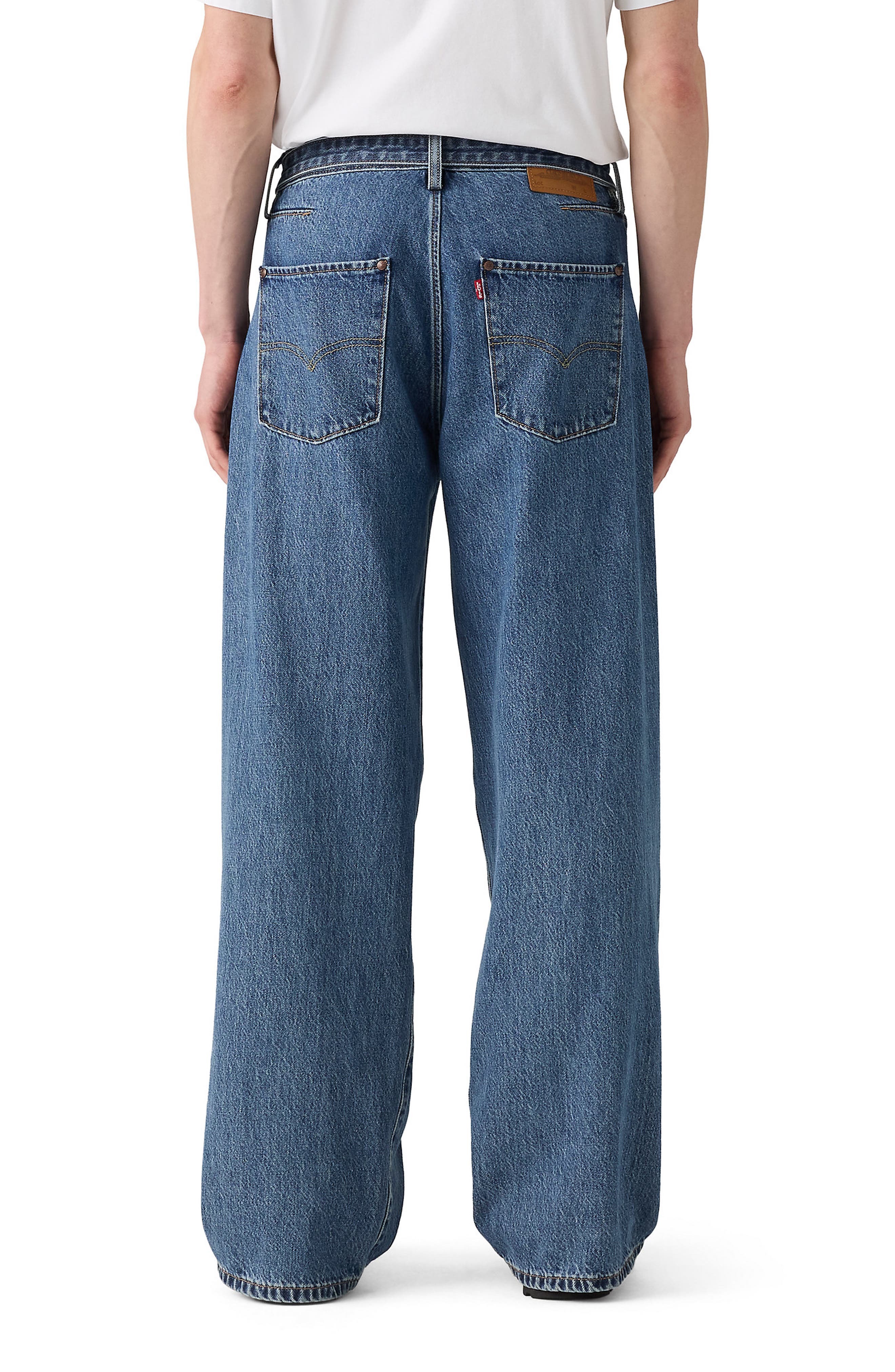 Belted Twisted Baggy Straight Leg Jeans - image 2