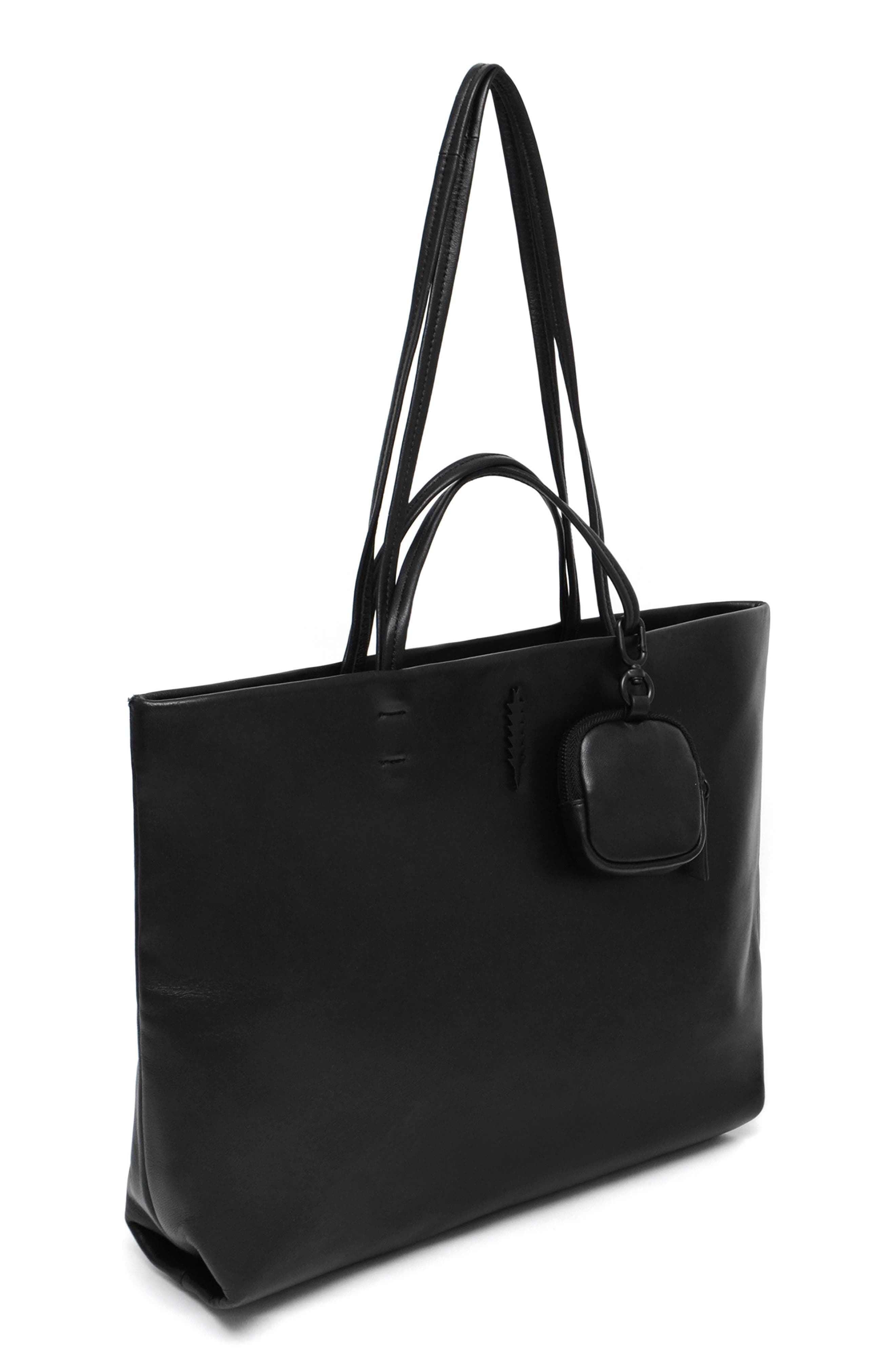 Thacker Liz East/West Leather Tote Bag, Alternate, color, Black